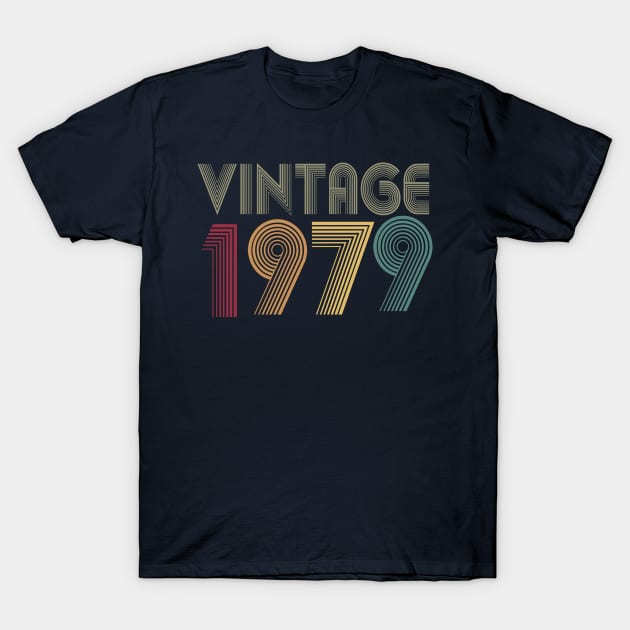 40th Birthday T Shirt Gift Vintage 1979 T-Shirt T-Shirt by key_ro